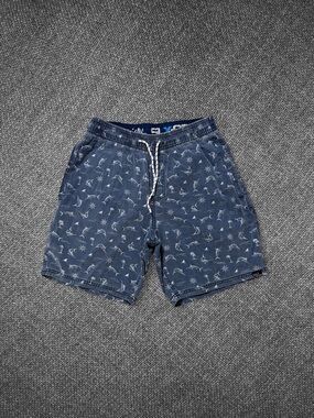 Salt Life Blue Nautical Print Swim Trunks Board Shorts Size Small